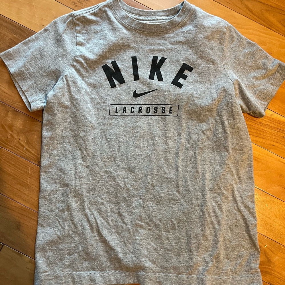 Nike Youth Lacrosse Heather Gray Tee